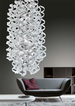 ASTRO - Crystal pendant lamp by Metal Lux - view 3